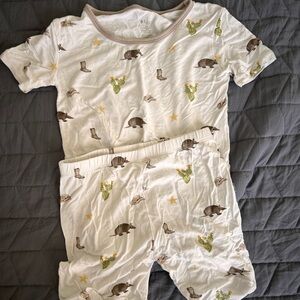 Kyte BABY Western toddler short sleeve pajamas